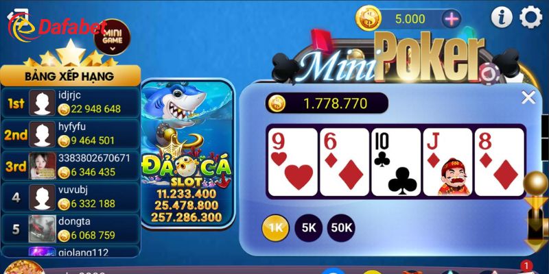 Mẹo tăng cơ hội chiến thắng khi tham gia quay mini poker nổ hũ