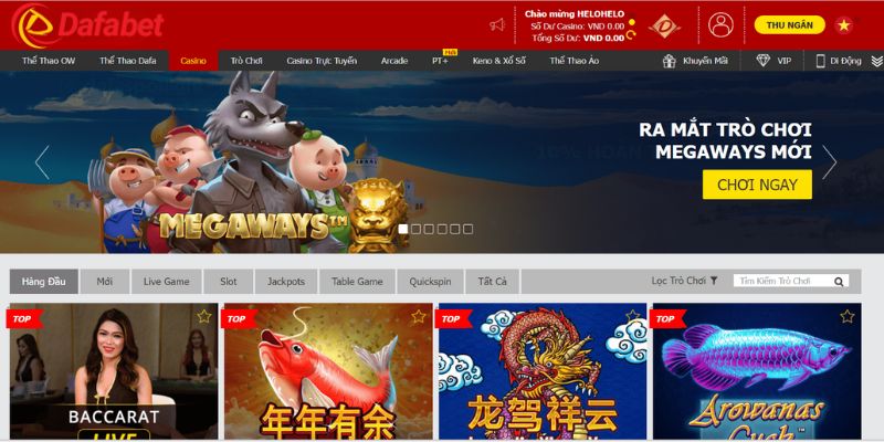 Những tựa game hấp dẫn nhất tại Dafabet